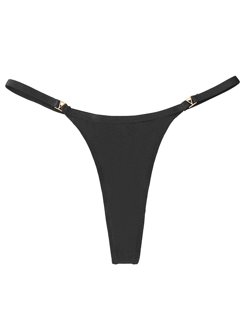 Generic - Seamless Ice Silk Thong Panties Breathable Comfortable Shrimp powder - Image 1
