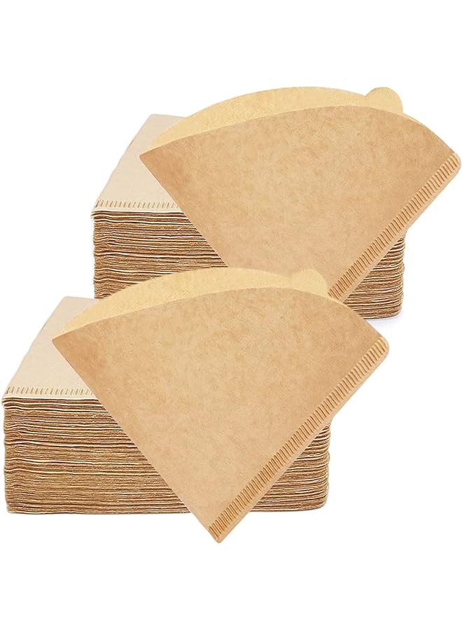 SKY-TOUCH Coffee Filter 200 Count V60 Coffee Paper Filter Unbleached Disposable Coffee Filters Paper For Pour Over And Drip Coffee Maker 2 4 Cups - Image 1