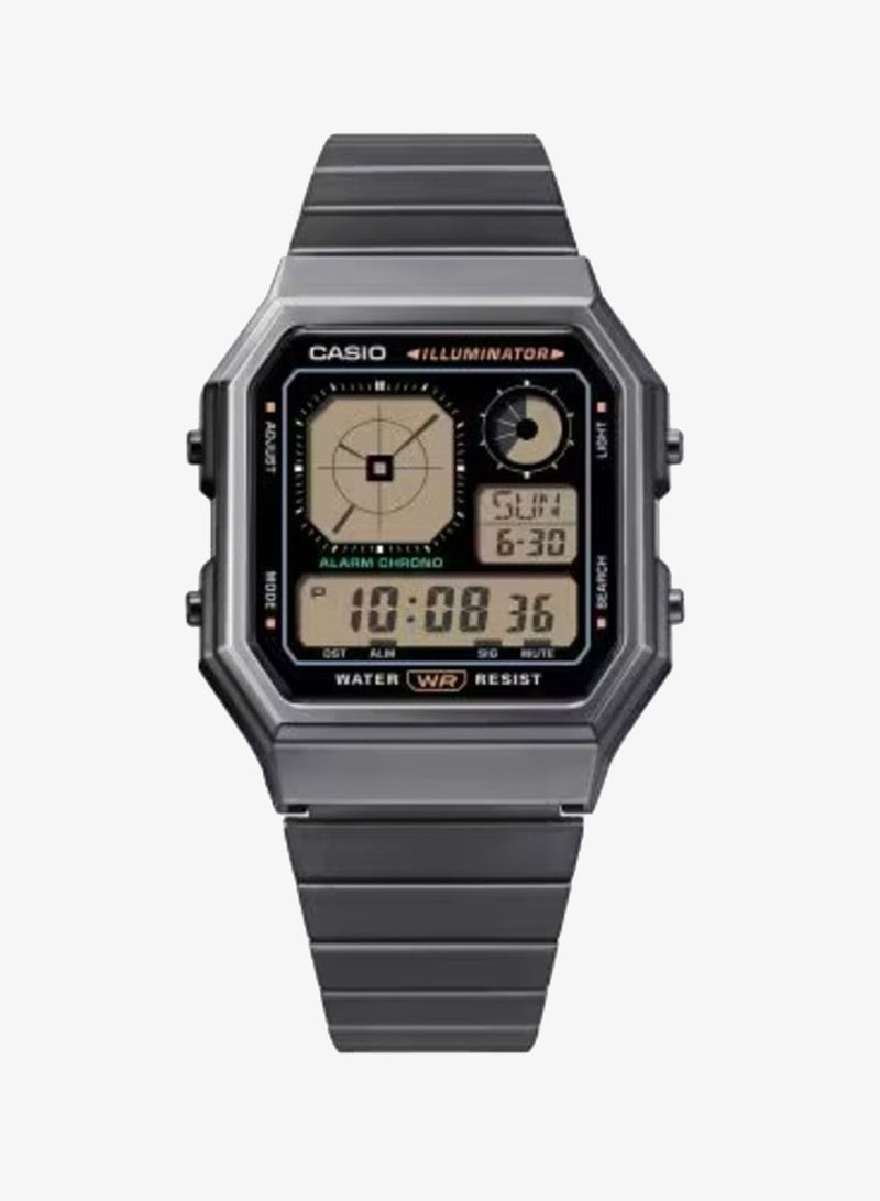 CASIO Men's Stainless Steel Digital Watch A130WEGG-1ADF - 33.9 mm - Image 2