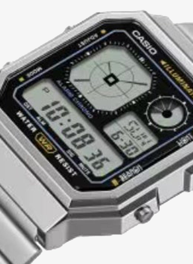 CASIO Men's Stainless Steel Digital Watch A130WEGG-1ADF - 33.9 mm - Image 3
