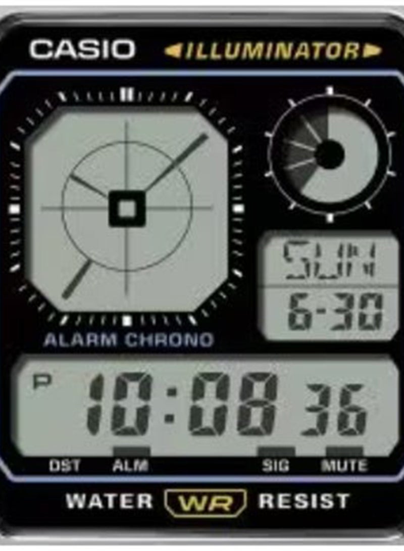 CASIO Men's Stainless Steel Digital Watch A130WEGG-1ADF - 33.9 mm - Image 4