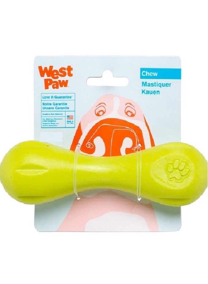 West Paw Design Hurley Dog Bone Toy Green Small - Image 1