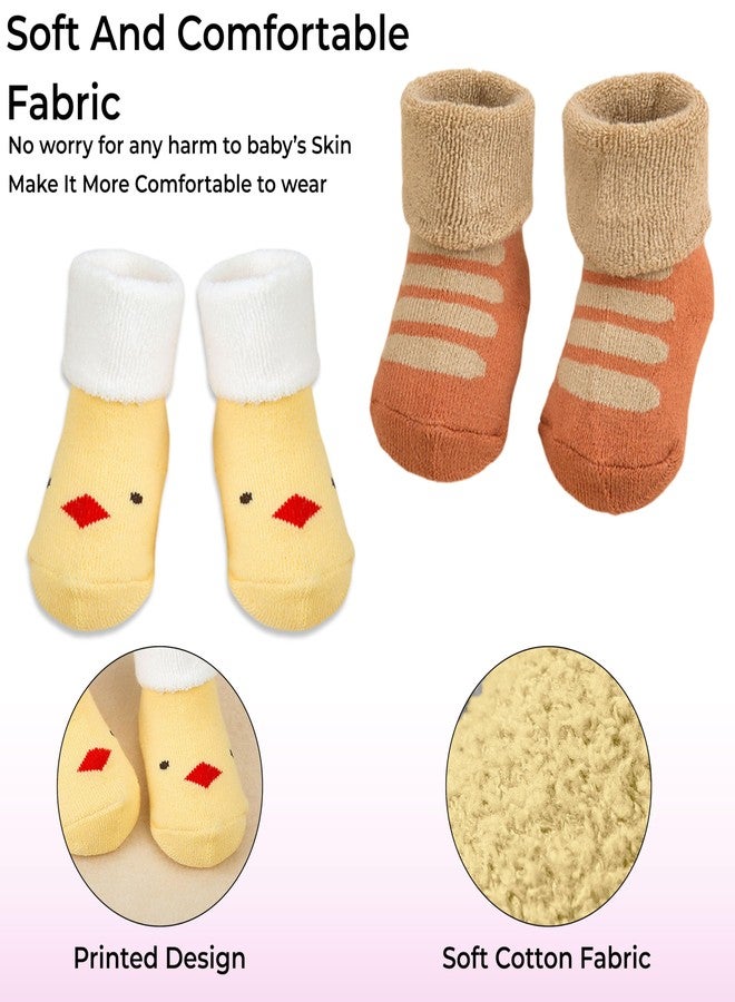 Bembika Baby Knee High Socks for Baby Soft Cotton Non-Slip and Stylish Designs Full Length Socks for Everyday Wear Set of 3 Pairs-(BE2877) - Image 5