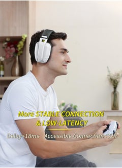 BINNUNE BINNUNE BW06 2.4GHz Wireless Bluetooth Gaming Headset with Mic  - Image 4