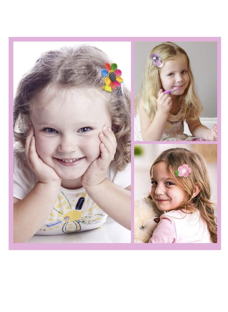 Baby Hair Clips, Hair Clips for Girls, Cute Hair Clips Candy Rainbow Cartoon Mini Hairpins Toddler Girl Hair Barrettes Flower Fruit Butterfly Hair Clips Sweet Newborn Infants Kids Hair Accessories - Image 3