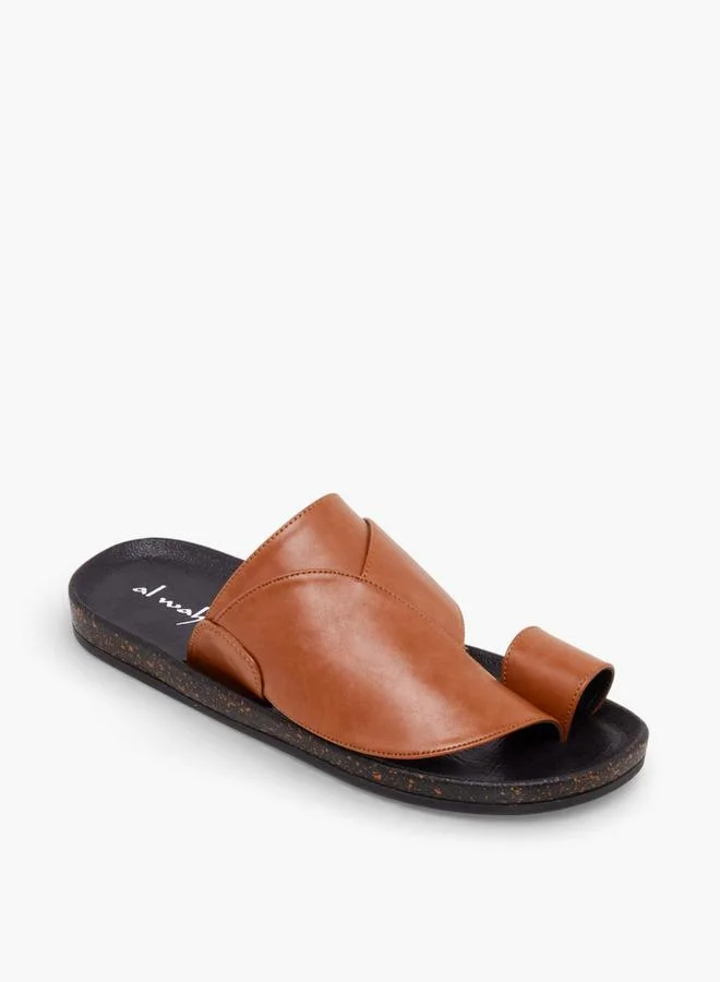 Al Waha Men Toe Loop Detail Arabic Sandals