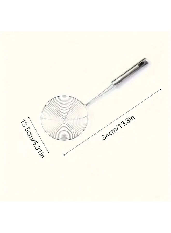 Enhanced Stainless Steel Skimmer With Handle Ideal For Cooking And Frying Kitchen Essential - Image 3