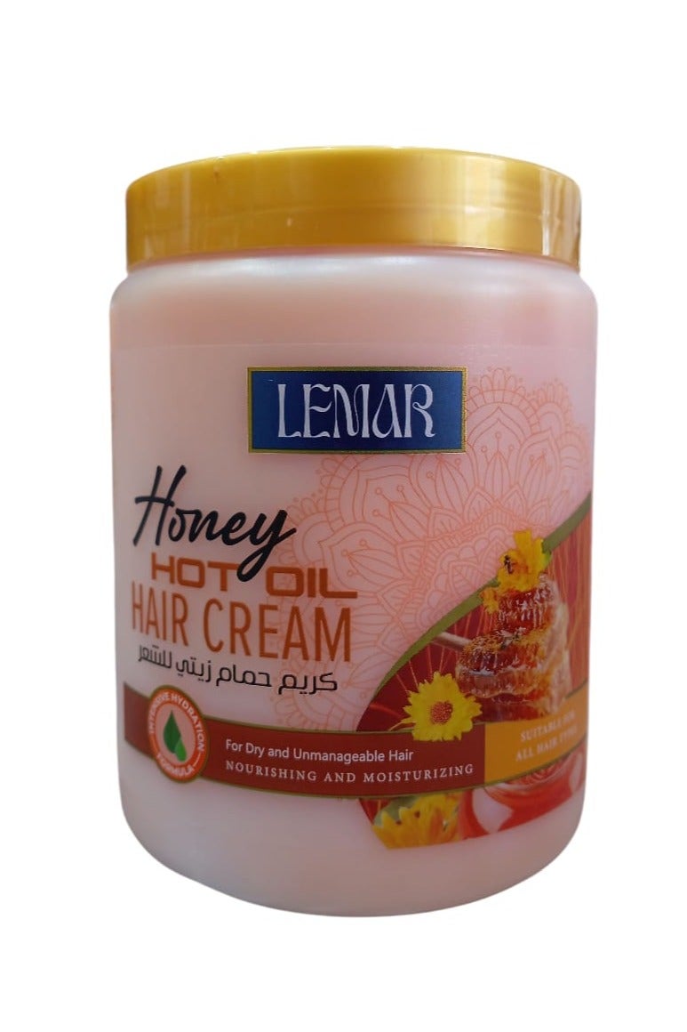 Hot Oil Dath Cream With Honey  Nourishing and Moisturizing  1000 ml
