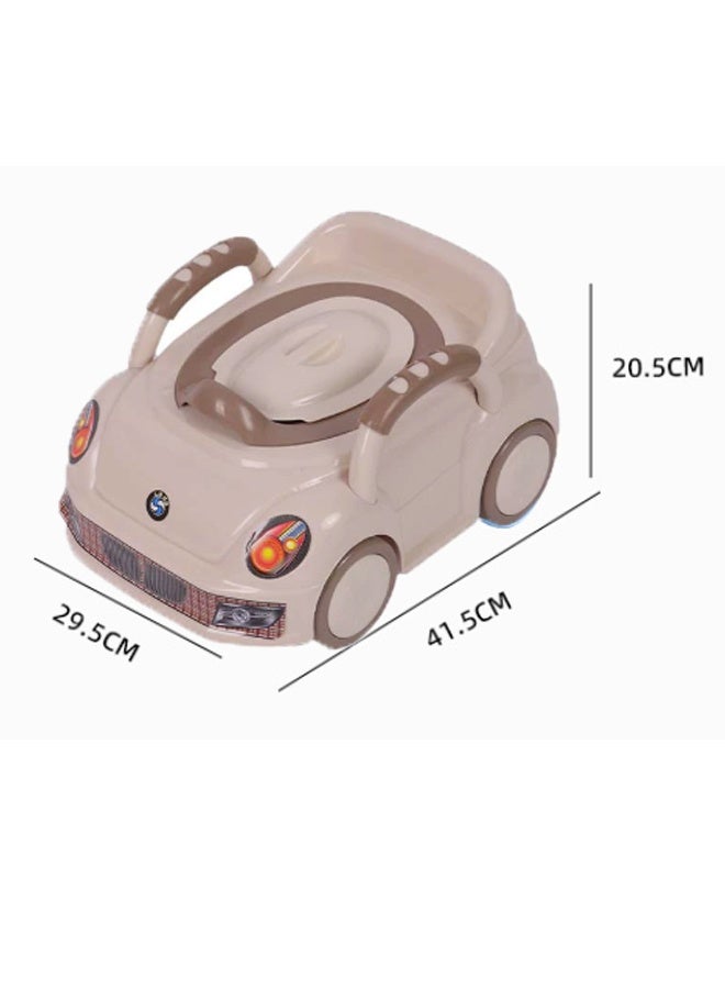 بيوينتي مقعد تدريب وعاء الطفل للأطفال 1-5 سنوات ، مرحاض سيارة الكرتون للأطفال ، المنزل متعدد الوظائف مع مساندة الذراع ، مرحاض طفل صغير ، صديق للبيئة ، وعاء مرحاض مضاد للانزلاق ، البول - Image 4