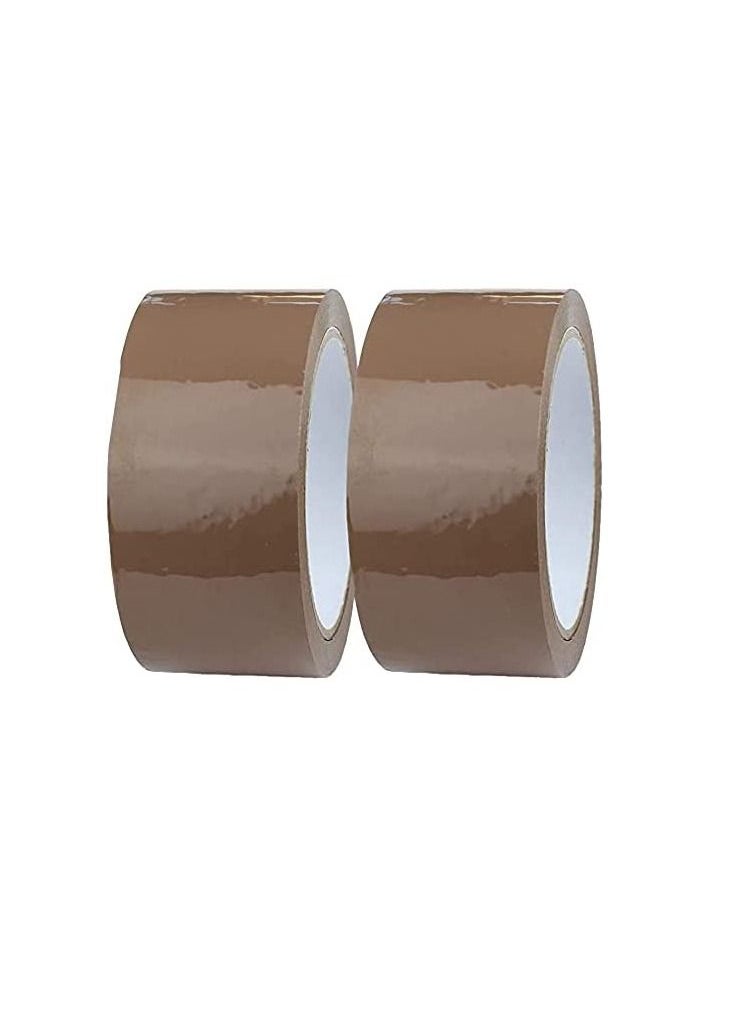 ROBUSTLINE Robustline Brown Packaging Tape 2 Inch for Parcels and Boxes - This Brown Packing Tape Provides a Strong, Secure and Sticky Seal for Your Cardboard Boxes and for Moving House (50 YRD). (6)  - Image 1