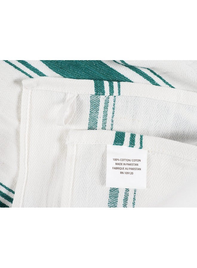 KAF Home Assorted Flat Kitchen Towels | 100% Cotton - 18 x 28 inches | Ultra Absorbent Soft Dish Towels | Perfect for Cooking, Cleaning, and Drying Hands (Teal, 10 Pack) - Image 5