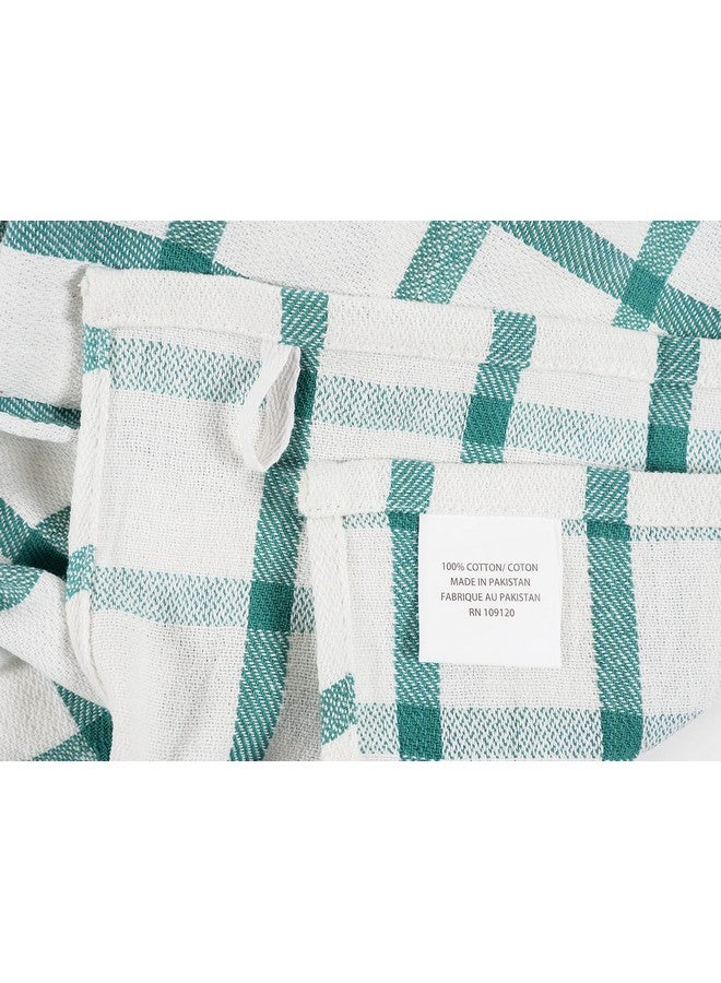 KAF Home Assorted Flat Kitchen Towels | 100% Cotton - 18 x 28 inches | Ultra Absorbent Soft Dish Towels | Perfect for Cooking, Cleaning, and Drying Hands (Teal, 10 Pack) - Image 4
