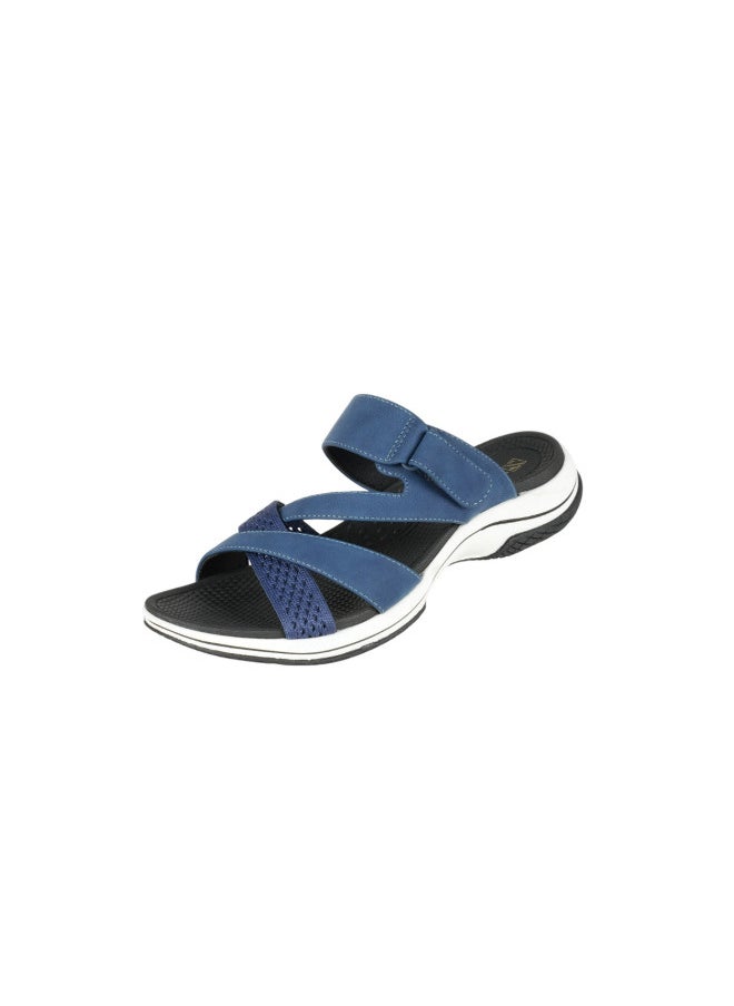ZAYNA 221-281 Zayna Ladies Casual Sandals 23ABT171 Navy  - Image 1