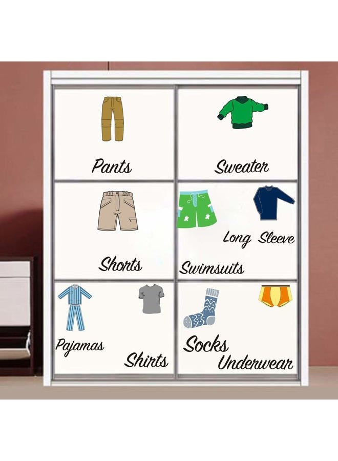 Easma (Boy) - Boy Decals Dresser Clothing Decals Labels Dresser Labels Kids Drawer Stickers Organising Decals - Image 2