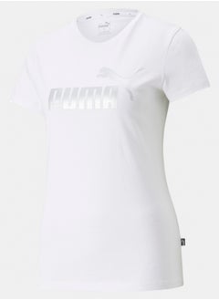 PUMA Ess+ Metallic Logo Tee  - Image 1