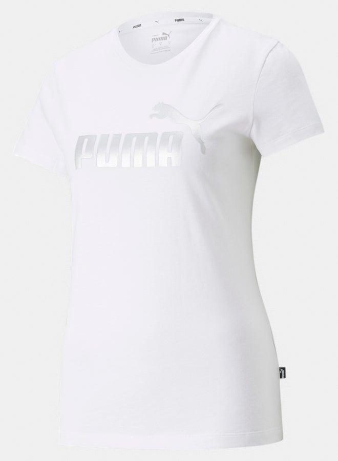 PUMA Ess+ Metallic Logo Tee  - Image 1