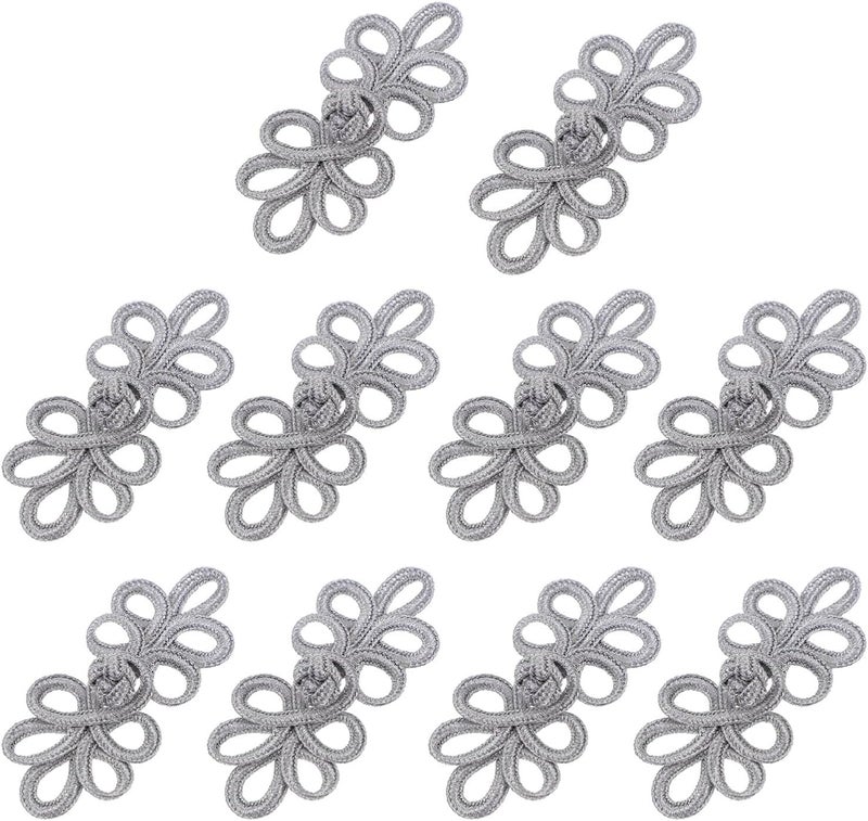 klarako 10pcs Chinese Knot Buckle Closure Sewing Frogs Cheongsam Knots Chinese Sewing Button Chinese Knot Button Fastener Flower Knot Drapery Hooks Clothing Buttons Dress Purl Woman Manual