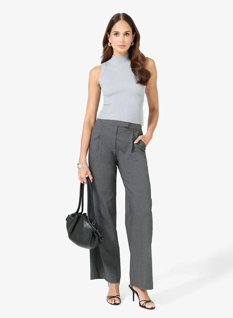 Ella  High Neck Knit Top for Women | Best Price UAE