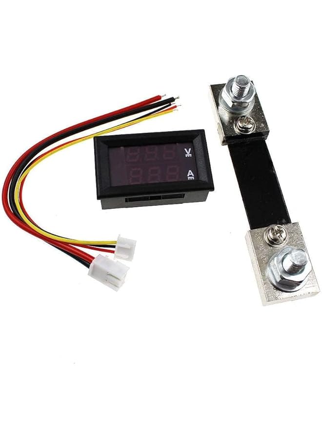 PROMASS promass 0.56 inch Blue Red Dual LED Display Mini Digital Voltmeter Ammeter DC 100V 100A Panel Amp Voltage Current Meter Tester  - Image 3