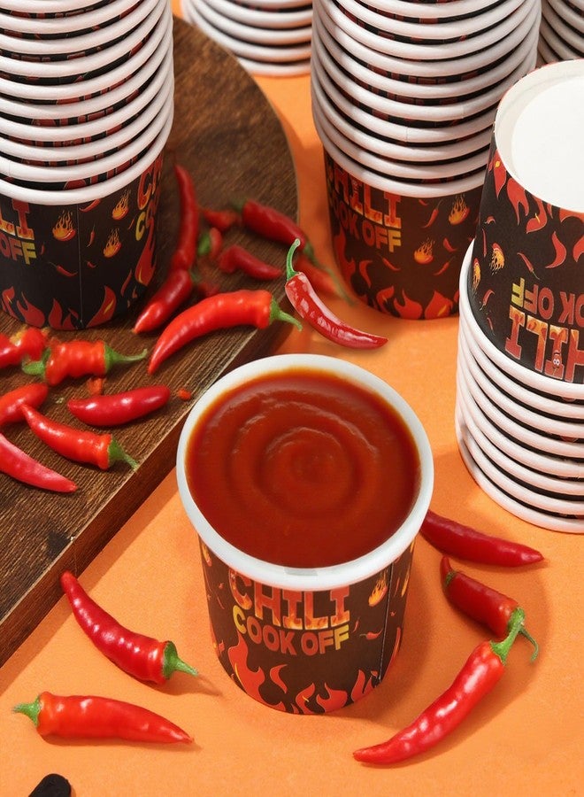 Foxtell 400 Pcs Chili Cook Off Party Decorations Include 5 oz Chili Cook off Tasting Cups and Plastic Spoon for Competition Mexican Party cooking Supplies (200 cups & 200 spoons) - Image 4