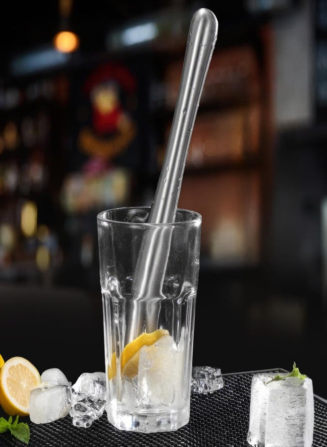 قطعة واحدة من أدوات تحضير الكوكتيلات المصنوعة من الفولاذ المقاوم للصدأ، أداة لتحضير الموهيتو، أداة لسحق الكوكتيلات، أداة لسحق القهوة، أداة لسحق الفواكه، أعواد تقليب بنكهة النعناع، أداة لتحضير الويسكي المهروس، أداة لتحضير كوكتيل أولد فاشون - Image 3