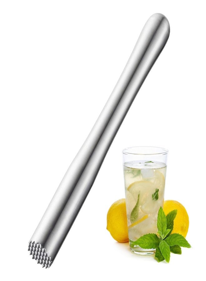 قطعة واحدة من أدوات تحضير الكوكتيلات المصنوعة من الفولاذ المقاوم للصدأ، أداة لتحضير الموهيتو، أداة لسحق الكوكتيلات، أداة لسحق القهوة، أداة لسحق الفواكه، أعواد تقليب بنكهة النعناع، أداة لتحضير الويسكي المهروس، أداة لتحضير كوكتيل أولد فاشون - Image 1