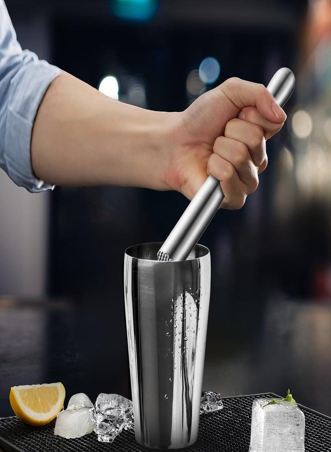 قطعة واحدة من أدوات تحضير الكوكتيلات المصنوعة من الفولاذ المقاوم للصدأ، أداة لتحضير الموهيتو، أداة لسحق الكوكتيلات، أداة لسحق القهوة، أداة لسحق الفواكه، أعواد تقليب بنكهة النعناع، أداة لتحضير الويسكي المهروس، أداة لتحضير كوكتيل أولد فاشون - Image 4