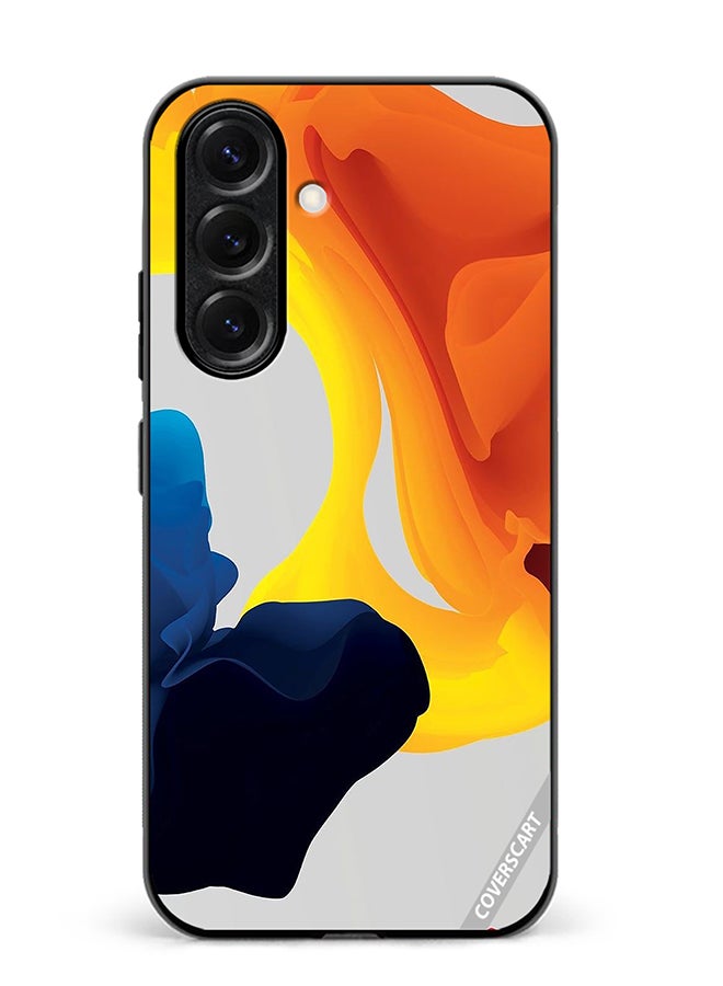 VR CREATIVE Protective Case Cover For Samsung Galaxy S25 Plus Fluid Color Layers Design Multicolour