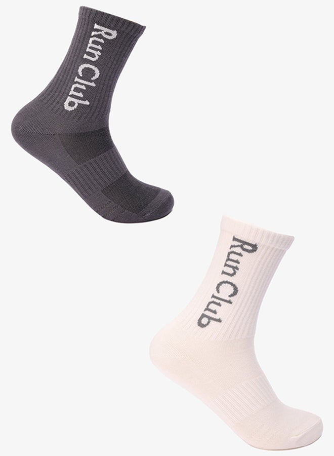 Carina Ribbed Long Socks - 2 Pairs - Image 1