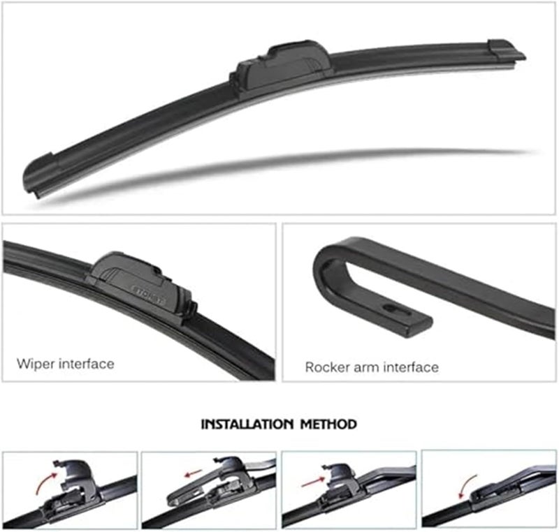 Wivplex Car Front Wiper Blades for Ssangyong KORANDO 2011-2017 - Image 4