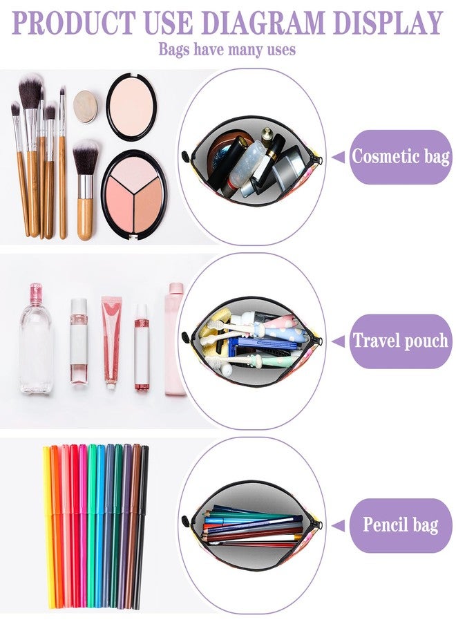 Chunful 12 Pcs Inspirational Christian Gifts Religious Makeup Bags Bulk for Women Bible Verse Flower Cosmetic Bag Thanksgiving Christmas Gift for Church Ladies, 7.48 x 4.72 Inch(Stylish) - Image 4