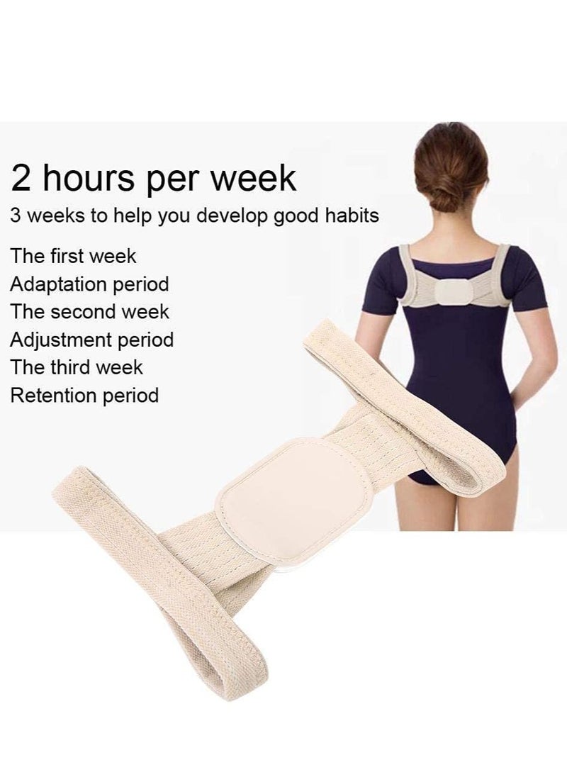 Excefore Posture Corrector, 2 Pcs Correction Belt Back Spine Support Adjustable Upper Brace for Clavicle and Providing Pain Relief Women Men, Breathable(L)  - Image 5