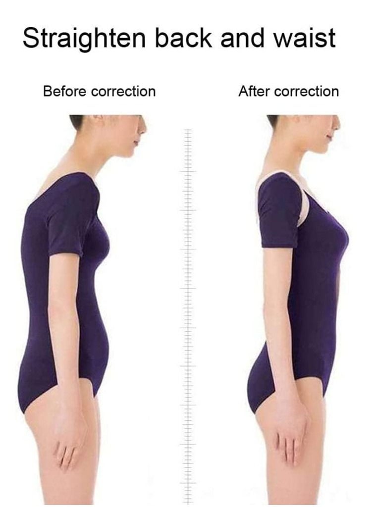 Excefore Posture Corrector, 2 Pcs Correction Belt Back Spine Support Adjustable Upper Brace for Clavicle and Providing Pain Relief Women Men, Breathable(L)  - Image 3