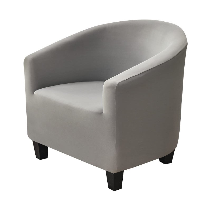 NILUOH Club Chair Slipcover Tub Chair Cover Stretch Armchair Covers Sofa Cover Furniture Protector for Living Room Grey