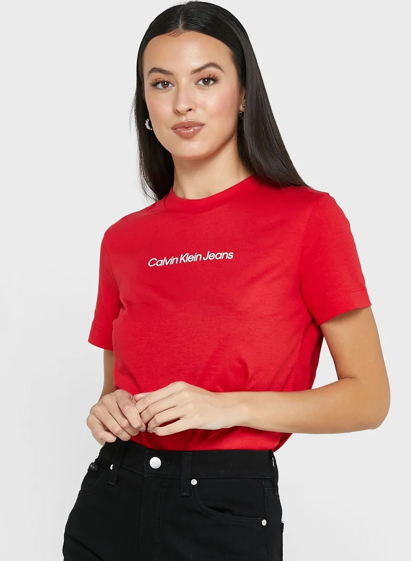 Calvin Klein Jeans Crew Neck Graphic T-Shirt