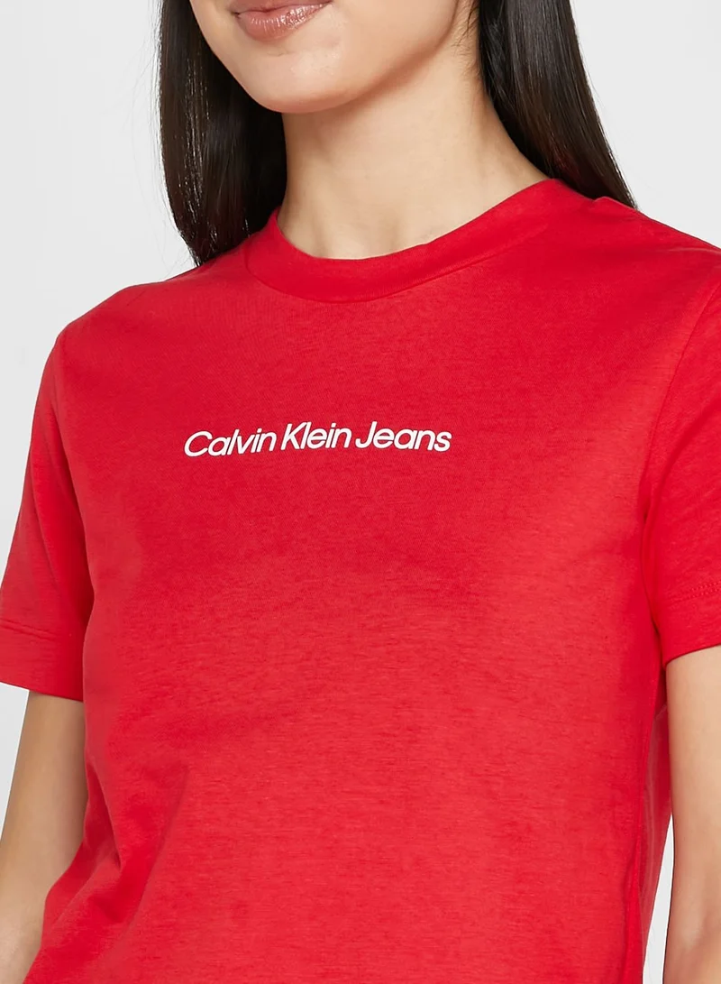 Calvin Klein Jeans Crew Neck Graphic T-Shirt