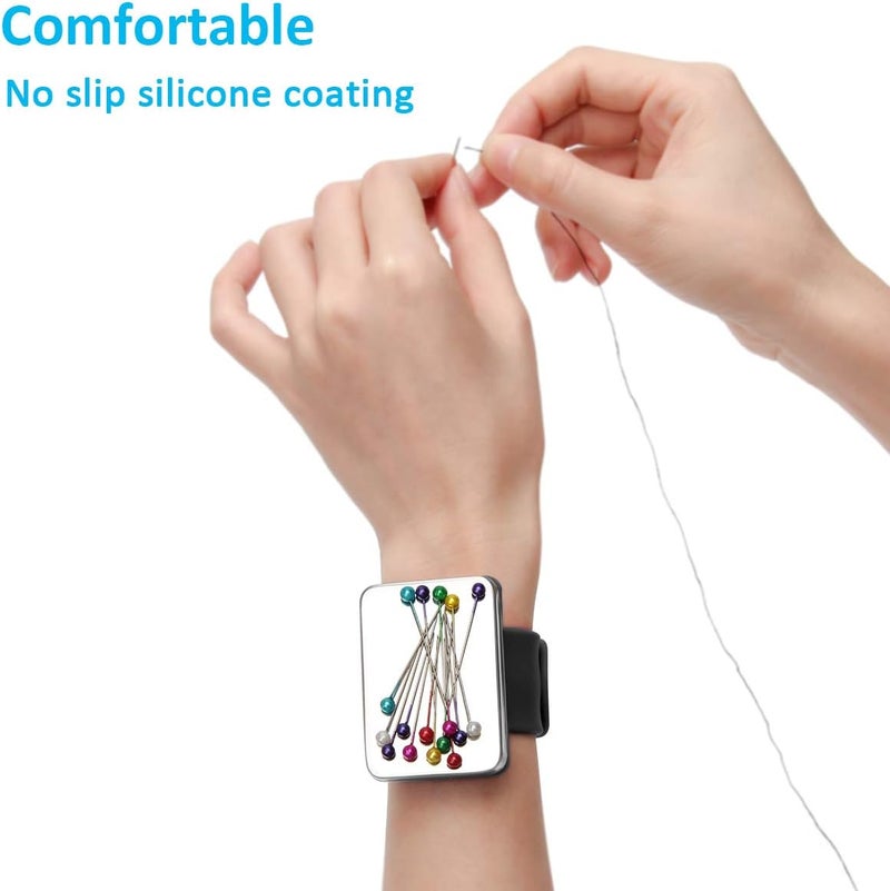 Coitak Magnetic Pin Holder Wrist Band, Magnetic Wrist Sewing Pincushion with Wristband for Sewing, 1 Replacement Wristband - Image 3