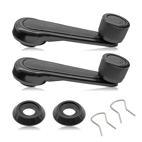 Dunviku 2Pack Manual Window Crank Regulator Handles Compatible with 19921998 Geo Chevy Tracker Suzuki Driver Passenger Side Replacement Handles - Image 1