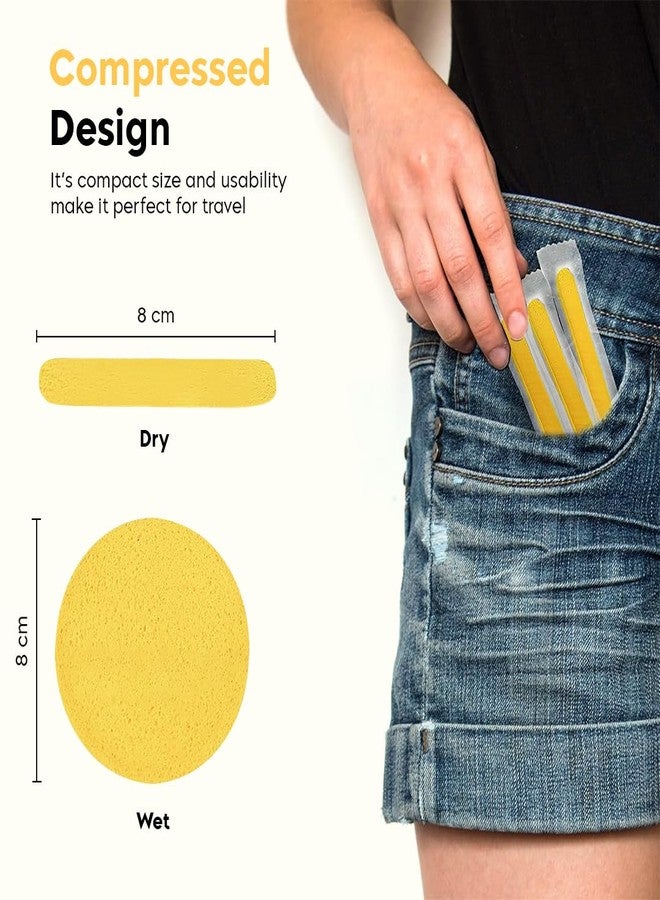 Multibrite 12Pcs Reusable Compressed Facial Sponges, Makeup Remover Pads, Face Cleansing Pads, Cosmetic Spa Sponges for Removing Dead Skin, Facial Cleansing, Gentle Exfoliating, Makeup Removal. - Image 5