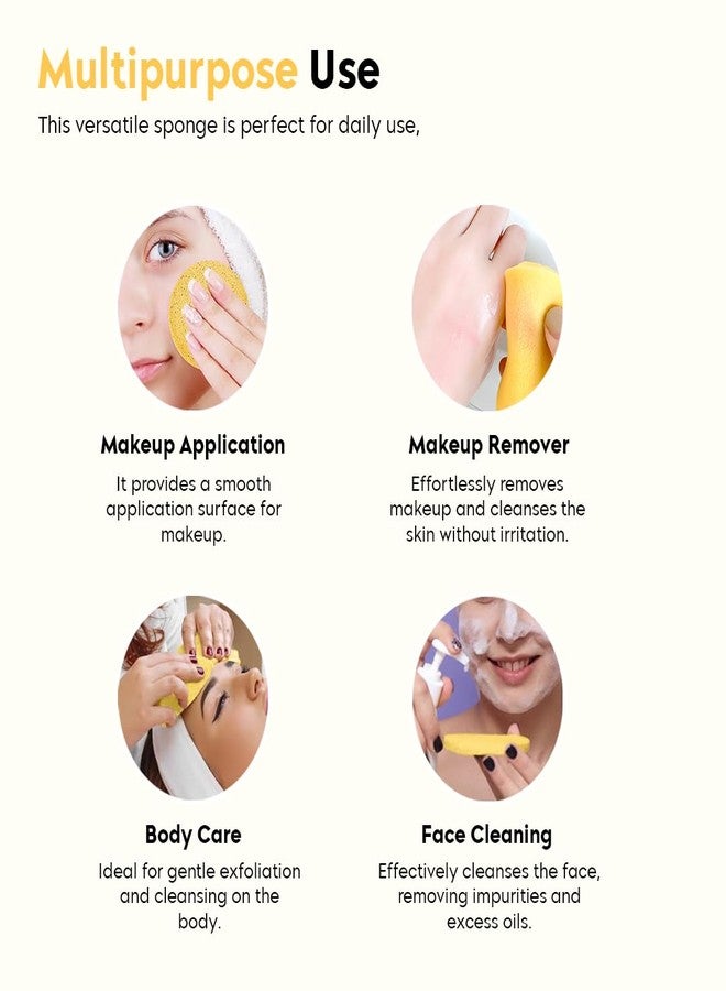 Multibrite 12Pcs Reusable Compressed Facial Sponges, Makeup Remover Pads, Face Cleansing Pads, Cosmetic Spa Sponges for Removing Dead Skin, Facial Cleansing, Gentle Exfoliating, Makeup Removal. - Image 3