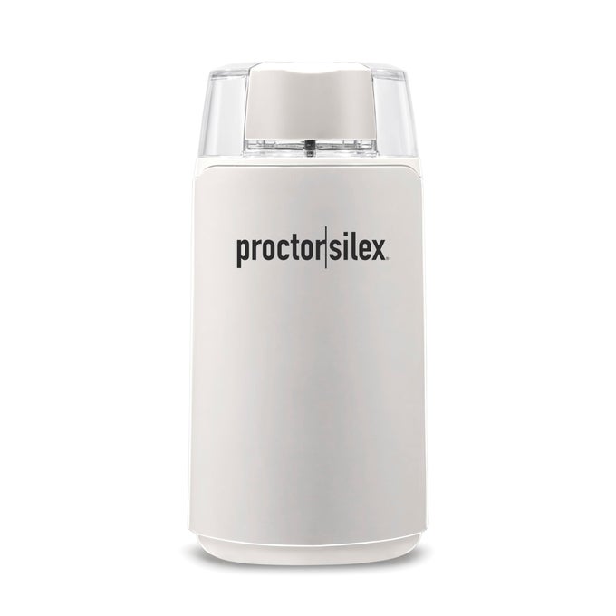ELECTRIC COFFEE GRINDER FOR BEANS SPICES AND MORE STAINLESS STEEL BLADES 12 CUPS WHITE
