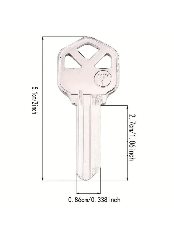 5PCS KW1 Universal Blank Keys Durable Polished Metal Lock Keys for Door Car Commercial - Image 4