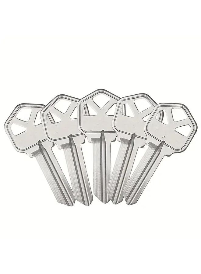 5PCS KW1 Universal Blank Keys Durable Polished Metal Lock Keys for Door Car Commercial - Image 1