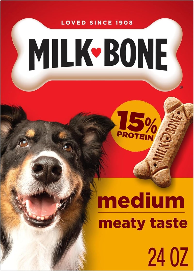 ميلك-بون بسكويتات Milk-Bone Original للكلاب متوسطة الحجم، 24 أونصة (قد تختلف التغليفات) - Image 1