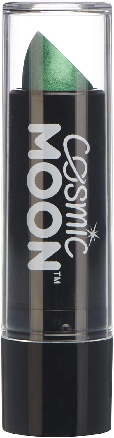 Metallic Lipstick by Cosmic Moon Green For mesmerising metallic lips