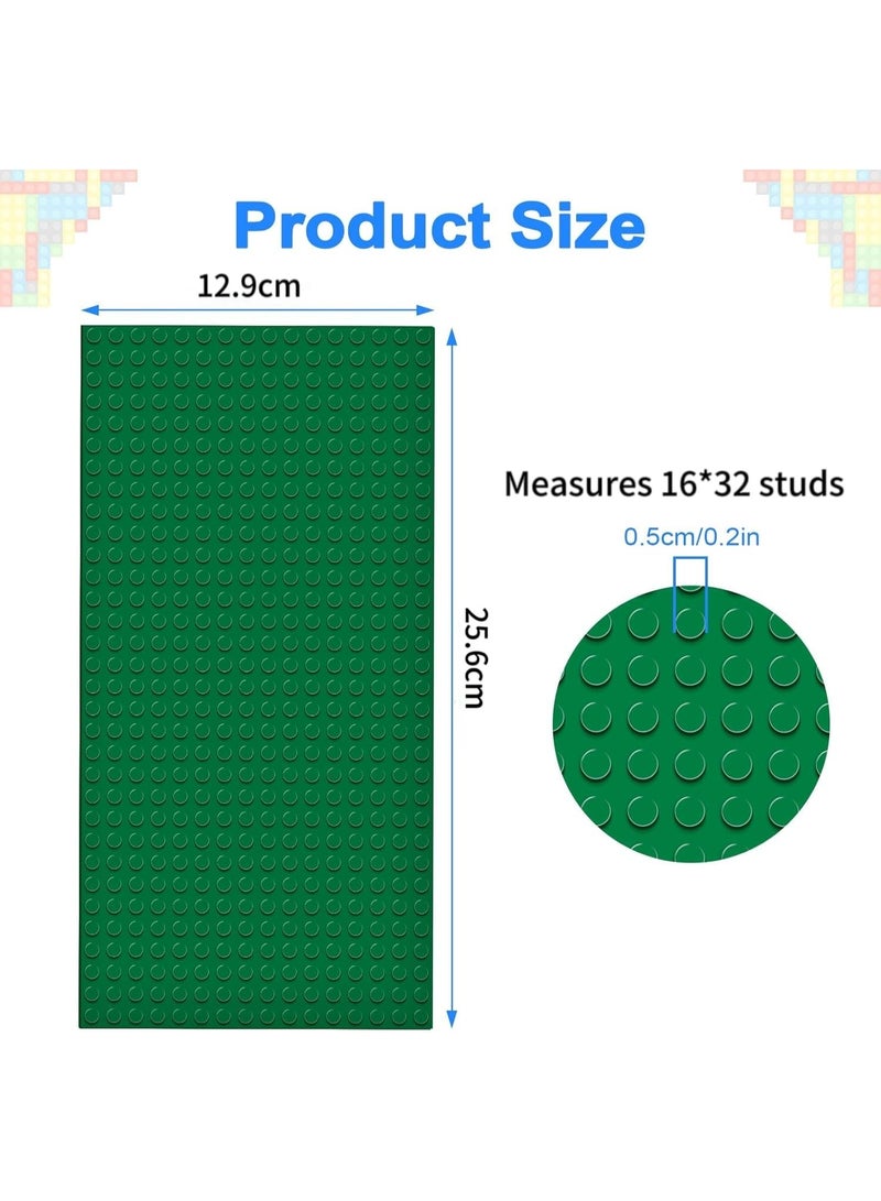 NajmStyle Classic Baseplates, 6 Pcs Rectangle 16 x 32 Stud Building Base, 12.9 x 25.6 CM Building Board BasePlate, 100% Compatible with All Major Brands, Build and Display Board Set - Image 5