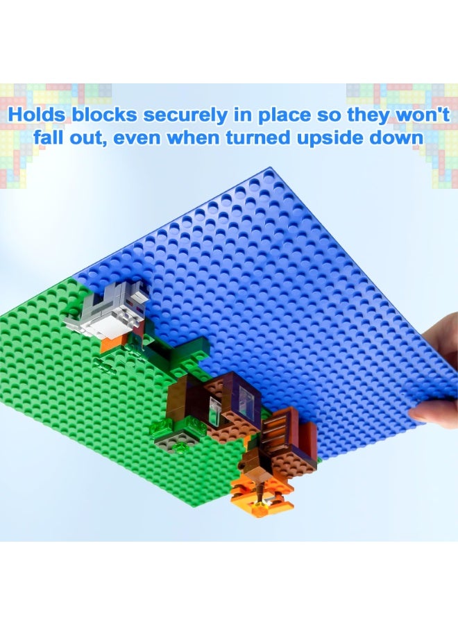 NajmStyle Classic Baseplates, 6 Pcs Rectangle 16 x 32 Stud Building Base, 12.9 x 25.6 CM Building Board BasePlate, 100% Compatible with All Major Brands, Build and Display Board Set - Image 4