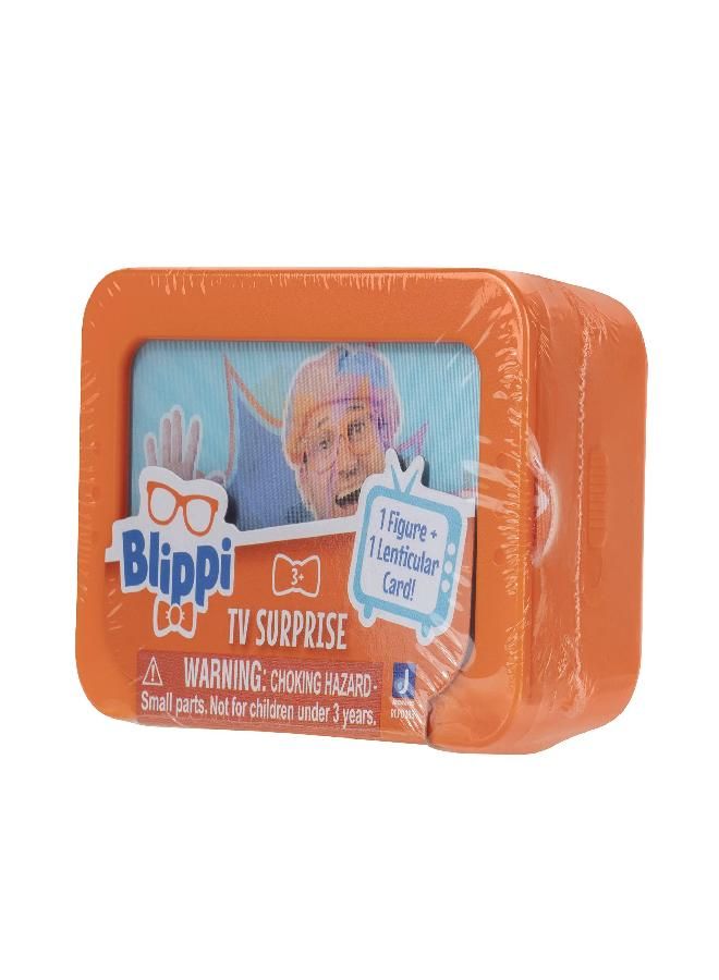 Jazwares Blippi TV Blinds (Assorted), Includes 6 Random 3-Inch Figures and 3D Image Cards with QR Code  - Image 3