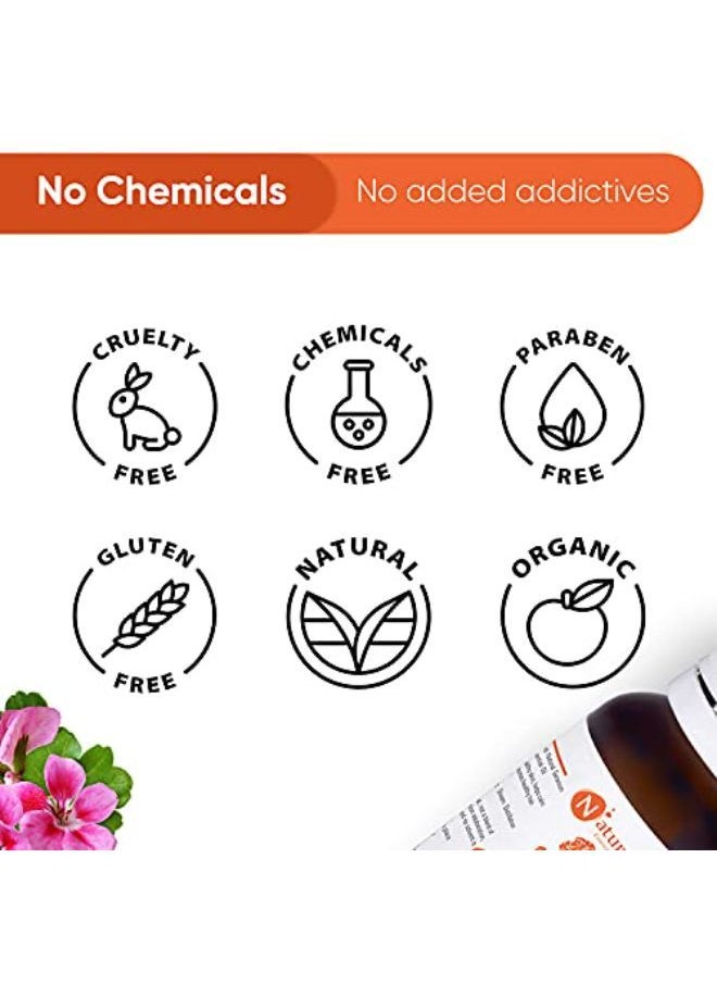Naturalis Essence Of Nature Geranium Essential Oil For Scalp, Glowing Skin, Massage, Relaxation - 15Ml  - Image 5