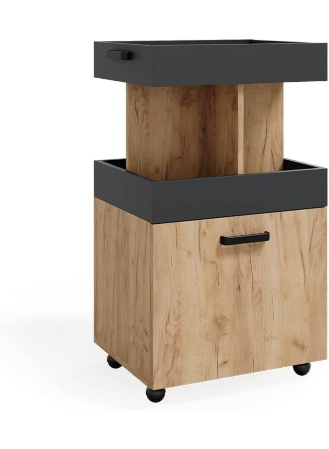 بار مشروبات صغير، بباب صغير للمشروبات، خشب مُصنع، - Image 1